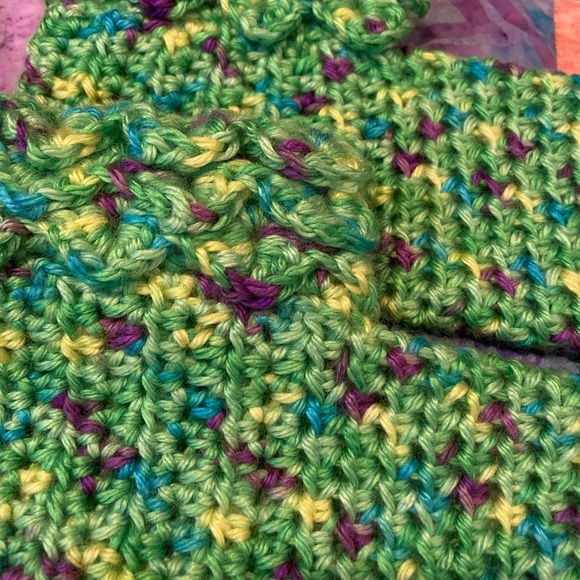 Handmade Crochet Bootie Slippers - Picture 2 of 4